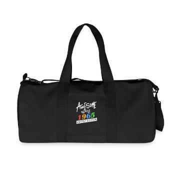 1965 - Born 1965 - Fantastic since 1965 - Recycled Canvas Sports Bag by Stanley/Stella - black - Front