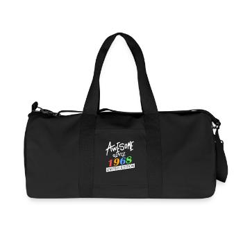 1968 - Recycelte Canvas-Sporttasche von Stanley/Stella - Schwarz - Vorne