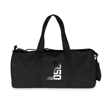 76E ANNIVERSAIRE ÉDITION LIMITÉE 1950 - Sac de sport en toile recyclée Stanley/Stella - noir - Devant