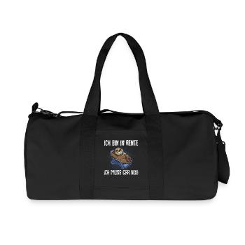 Rentner - Recycelte Canvas-Sporttasche von Stanley/Stella - Schwarz - Vorne