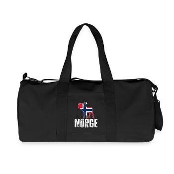 Norwegen - Recycelte Canvas-Sporttasche von Stanley/Stella - Schwarz - Vorne