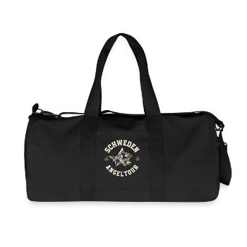 Schweden Angeltour Angeln Angler Fischen - Recycelte Canvas-Sporttasche von Stanley/Stella - Schwarz - Vorne