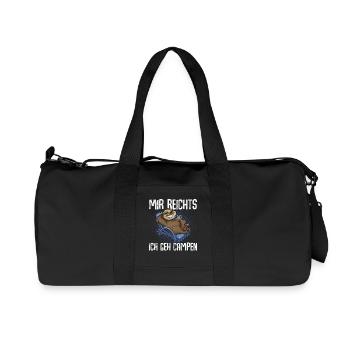 Mir Reichts Ich Geh Campen - Recycelte Canvas-Sporttasche von Stanley/Stella - Schwarz - Vorne