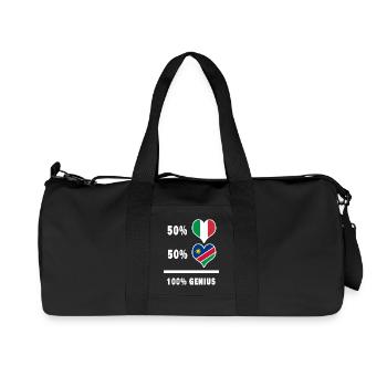 Brillante Italie et Namibie / Cadeau - Sac de sport en toile recyclée Stanley/Stella - noir - Devant