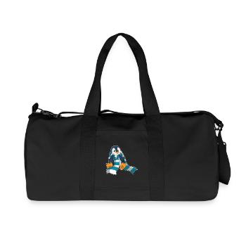 Écharpe d’hiver Pingouin - Sac de sport en toile recyclée Stanley/Stella - noir - Devant