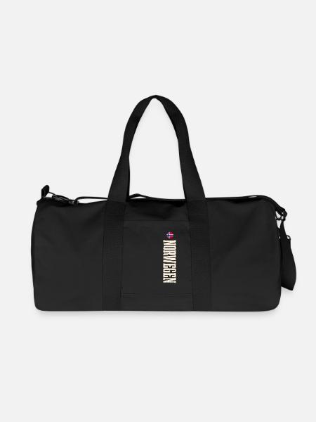 Norwegen - Recycelte Canvas-Sporttasche von Stanley/Stella - Schwarz