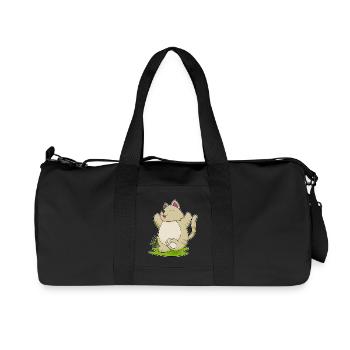 Gymnastique de fitness yoga pour chats - Sac de sport en toile recyclée Stanley/Stella - noir - Devant