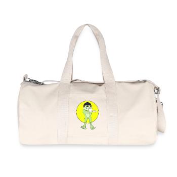 Frosch Schwimmen Schwimmbrille Sommer - Recycelte Canvas-Sporttasche von Stanley/Stella - Naturweiß - Vorne