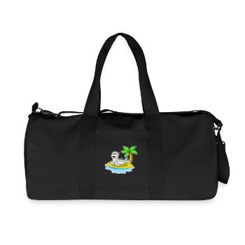 Seehund Insel - Recycelte Canvas-Sporttasche von Stanley/Stella - Schwarz - Vorne