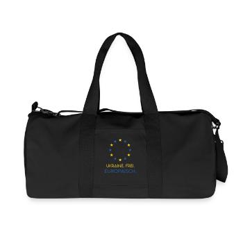 UKRAINE FREE EUROPEAN - Soutenez l'Europe du futur - Sac de sport en toile recyclée Stanley/Stella - noir - Devant