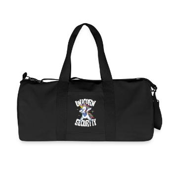 Unicorn security - Recycelte Canvas-Sporttasche von Stanley/Stella - Schwarz - Vorne