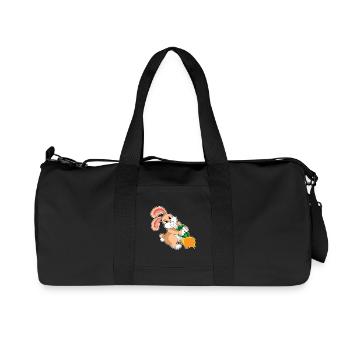 Carotte Lapin - Sac de sport en toile recyclée Stanley/Stella - noir - Devant