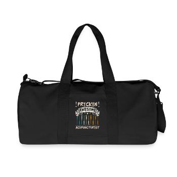 Prickin awesome acupuncturist - Recycelte Canvas-Sporttasche von Stanley/Stella - Schwarz - Vorne