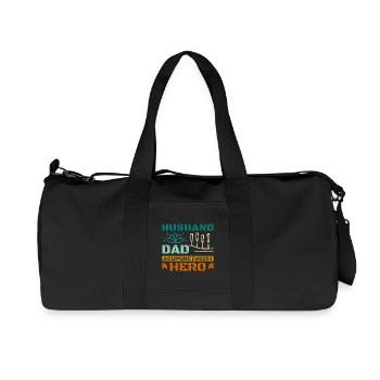 Husband dad acupuncturist hero - Recycelte Canvas-Sporttasche von Stanley/Stella - Schwarz - Vorne