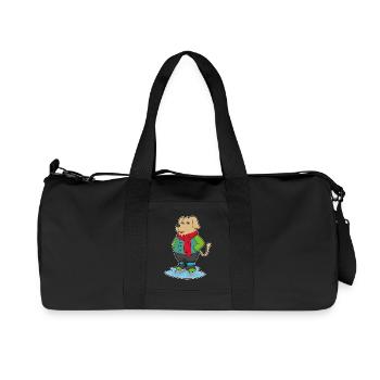 Hund Eislaufen Schlittschuhe - Recycled Canvas Sports Bag by Stanley/Stella - black - Front
