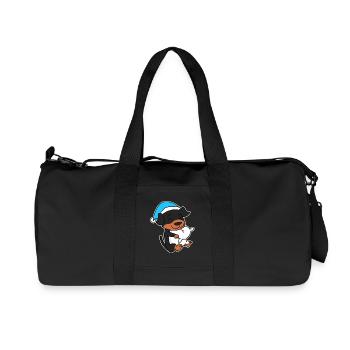 Chien de race Rottweiler - Sac de sport en toile recyclée Stanley/Stella - noir - Devant