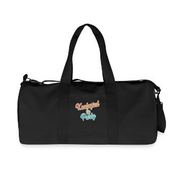 Koalafied to Party Qualified Pun Cute and Funny Ko - Recycled Canvas Sports Bag by Stanley/Stella - black - Front