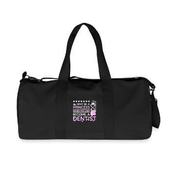 Pourquoi être une princesse quand vous pouvez devenir dentiste - Sac de sport en toile recyclée Stanley/Stella - noir - Devant