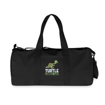 Turtle running team neu - Recycelte Canvas-Sporttasche von Stanley/Stella - Schwarz - Vorne