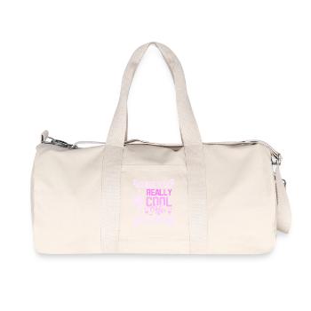 This is what a really cool sister looks like - Recycled Canvas Sports Bag by Stanley/Stella - natural - Front