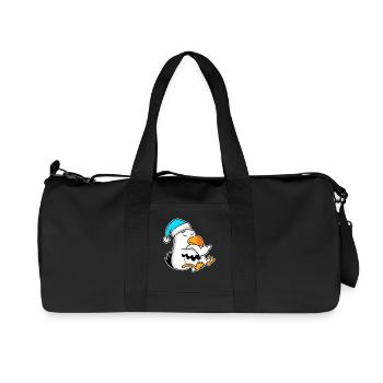 Albatros Möwe Vogel - Recycelte Canvas-Sporttasche von Stanley/Stella - Schwarz - Vorne