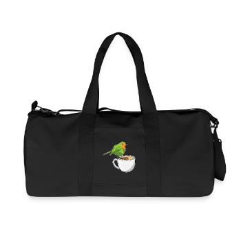 Bird Coffee Mug - Recycled Canvas Sports Bag by Stanley/Stella - black - Front