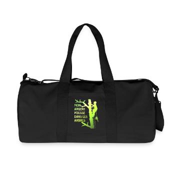 Mon argent pousse dans les arbres pour élagueur - Sac de sport en toile recyclée Stanley/Stella - noir - Devant