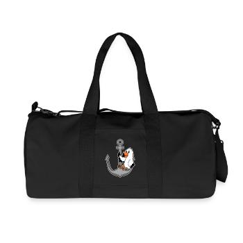 Anchor and seagull - Recycled Canvas Sports Bag by Stanley/Stella - black - Front