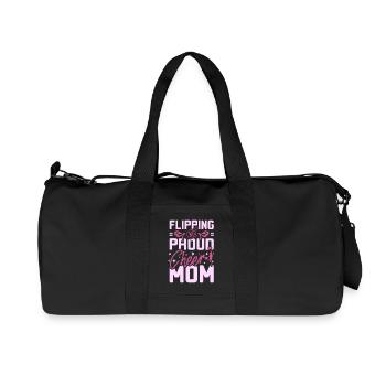 Flipping proud cheer mom - Recycelte Canvas-Sporttasche von Stanley/Stella - Schwarz - Vorne