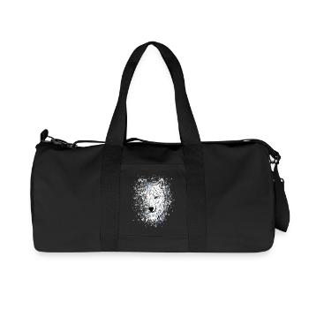 Polar Wolf White Wolf - Recycled Canvas Sports Bag by Stanley/Stella - black - Front