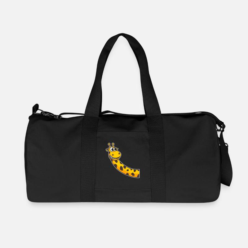 Giraffen Giraffe - Recycelte Canvas-Sporttasche von Stanley/Stella - Schwarz