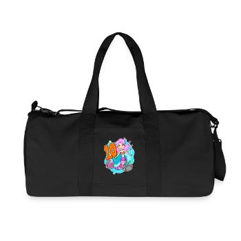 Girl 10 years old 10th birthday mermaid - Recycled Canvas Sports Bag by Stanley/Stella - black - Front