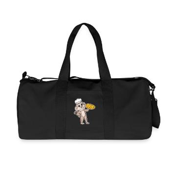 Pizza Maker Pizza Chef Singe Italien - Sac de sport en toile recyclée Stanley/Stella - noir - Devant