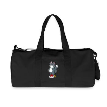 Katze Bowling Bowlingkugel - Recycelte Canvas-Sporttasche von Stanley/Stella - Schwarz - Vorne