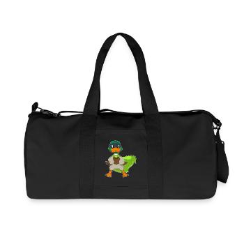Cape de Super-héros Canard - Sac de sport en toile recyclée Stanley/Stella - noir - Devant