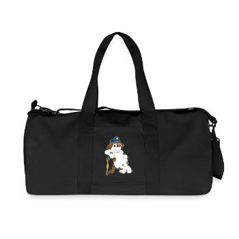 Police des Chiens Police Cap Police - Sac de sport en toile recyclée Stanley/Stella - noir - Devant