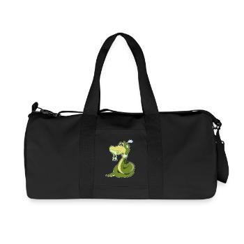 Drôle de serpent - Sac de sport en toile recyclée Stanley/Stella - noir - Devant