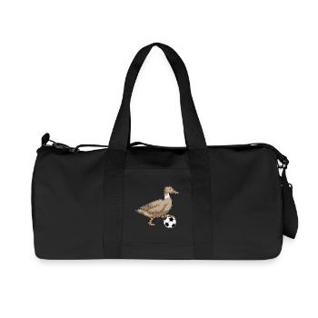 Duck Football Player Football - Recycled Canvas Sports Bag by Stanley/Stella - black - Front