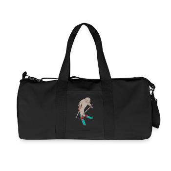 Sauteur à ski Seal Ski - Sac de sport en toile recyclée Stanley/Stella - noir - Devant