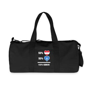 Austria and Somalia ingenious / Gift - Recycled Canvas Sports Bag by Stanley/Stella - black - Front