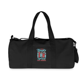 Read books and ignore all your adults - Recycled Canvas Sports Bag by Stanley/Stella - black - Front