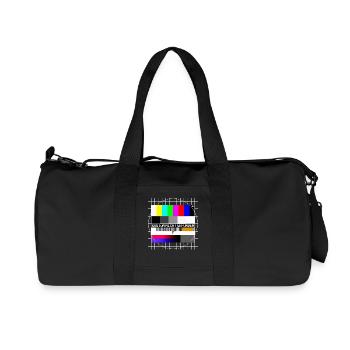 Testbild Error 404 Kostüm Nicht Gefunden Karneval - Recycelte Canvas-Sporttasche von Stanley/Stella - Schwarz - Vorne