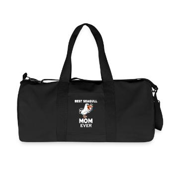 Mother Mom North Sea Best Seagulls Mom - Recycled Canvas Sports Bag by Stanley/Stella - black - Front