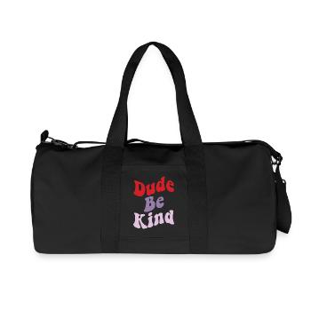Dude Be Kind No Bullying - Recycled Canvas Sports Bag by Stanley/Stella - black - Front