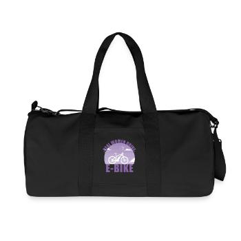 E-Bike Bike E Bike Battery Women Gift - Sac de sport en toile recyclée Stanley/Stella - noir - Devant