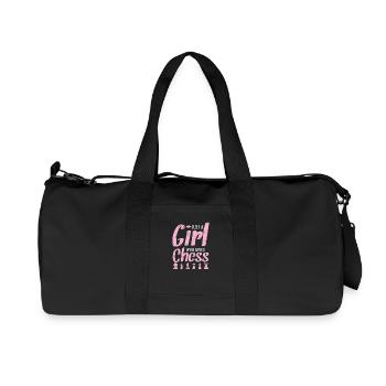 Juste une fille qui aime Chess Chess Casse-tête - Sac de sport en toile recyclée Stanley/Stella - noir - Devant