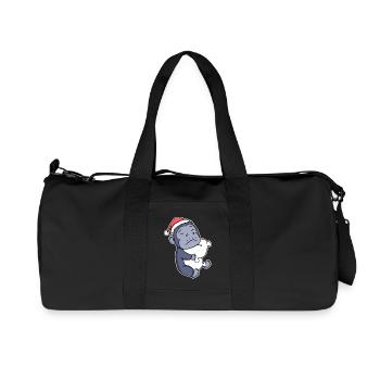 Gorilla Christmas Sleep Sleep Sleep - Recycled Canvas Sports Bag by Stanley/Stella - black - Front