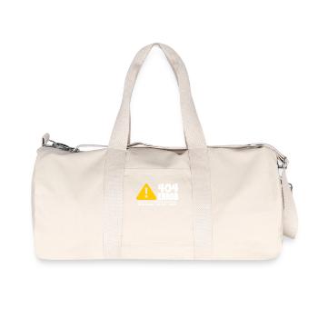 Ordinateur et programmeur geek. 404 Erreurs - Sac de sport en toile recyclée Stanley/Stella - blanc naturel - Devant