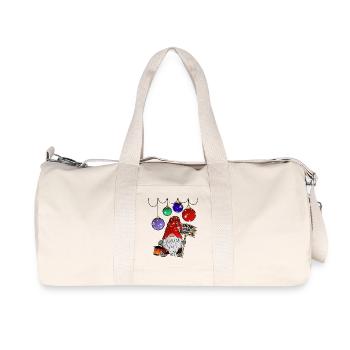 Funny Christmas Dwarf Gnome Elves - Recycled Canvas Sports Bag by Stanley/Stella - natural - Front