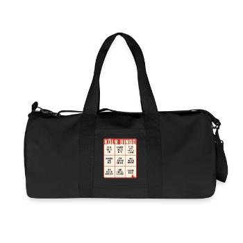 Köln Bingo Kölsch Et Kütt Alaaf Kölner Karneval - Recycelte Canvas-Sporttasche von Stanley/Stella - Schwarz - Vorne